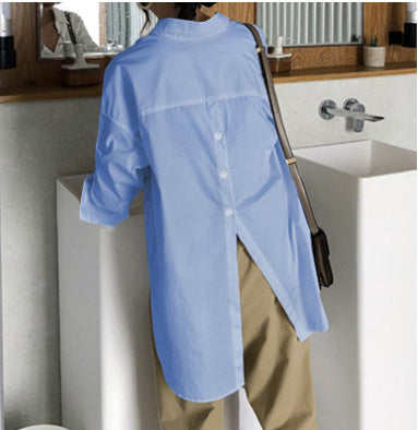 Naliya Élégance 🤍 Chemise Blanche Asymétrique