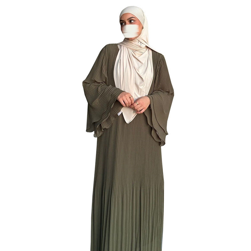 ✨ Minatou Dress – Pleated Chiffon Pullover 🌙