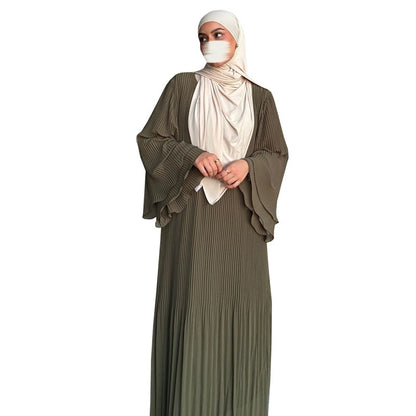 ✨ Minatou Dress – Pleated Chiffon Pullover 🌙
