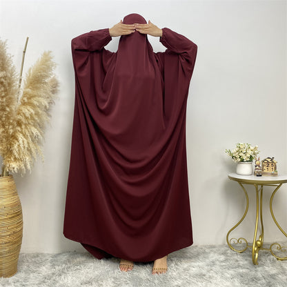 🕌 IMANE – Abaya Fendue Élégance Dubai 🌟