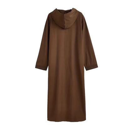 Jellaba Homme Brodée – Brun