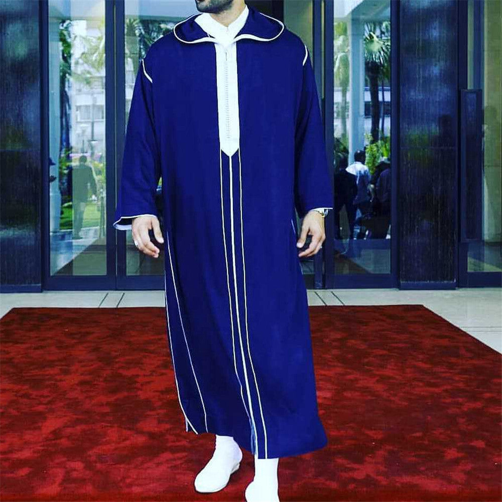 Jellaba Traditionnelle Homme à Capuche Imprimée