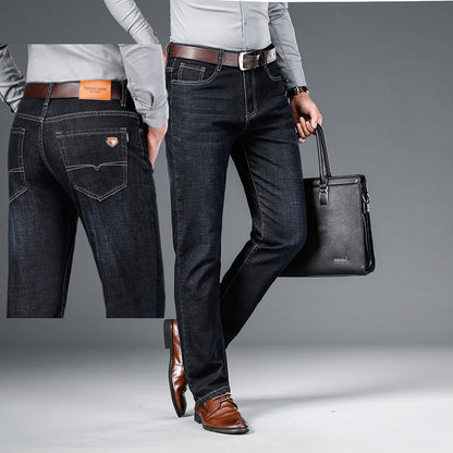 Men's Fashion Personality Spring Jeans Loose Straight