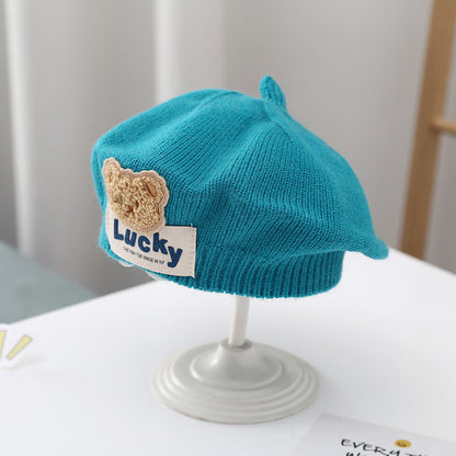 Children Beret Autumn And Winter Thermal Knitting