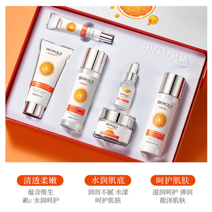 🍊 BioAqua Vitamin C Hydra Glow – Set of 6 face and eye treatments ✨