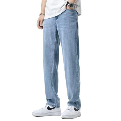 Pantalon Décontracté Homme Style Rétro Américain – Coupe Droite et Confort Moderne