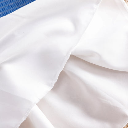 🤍Haut Smocké & Pantalon Large (2 Pièces)