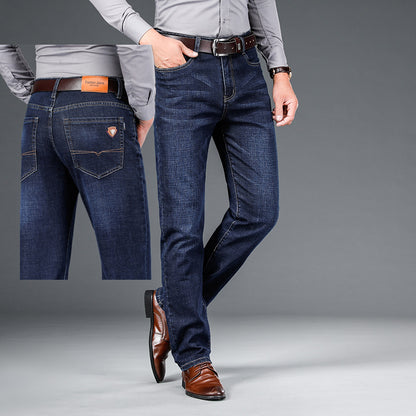 Men's Fashion Personality Spring Jeans Loose Straight