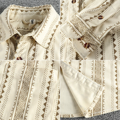 Ethnic Style Navajo Totem American Retro Casual Men's Shirt