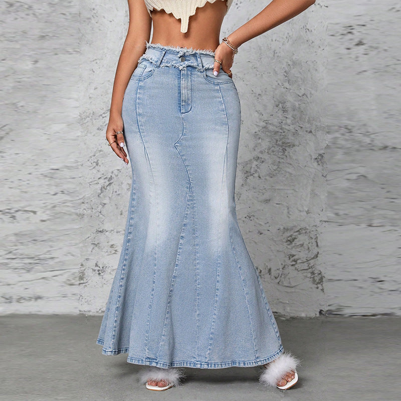 🖤 Sounaya – Robe en Denim Femme Casual