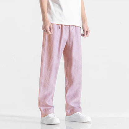 Casual Pants Men's Ultra-thin Baggy Straight Trousers