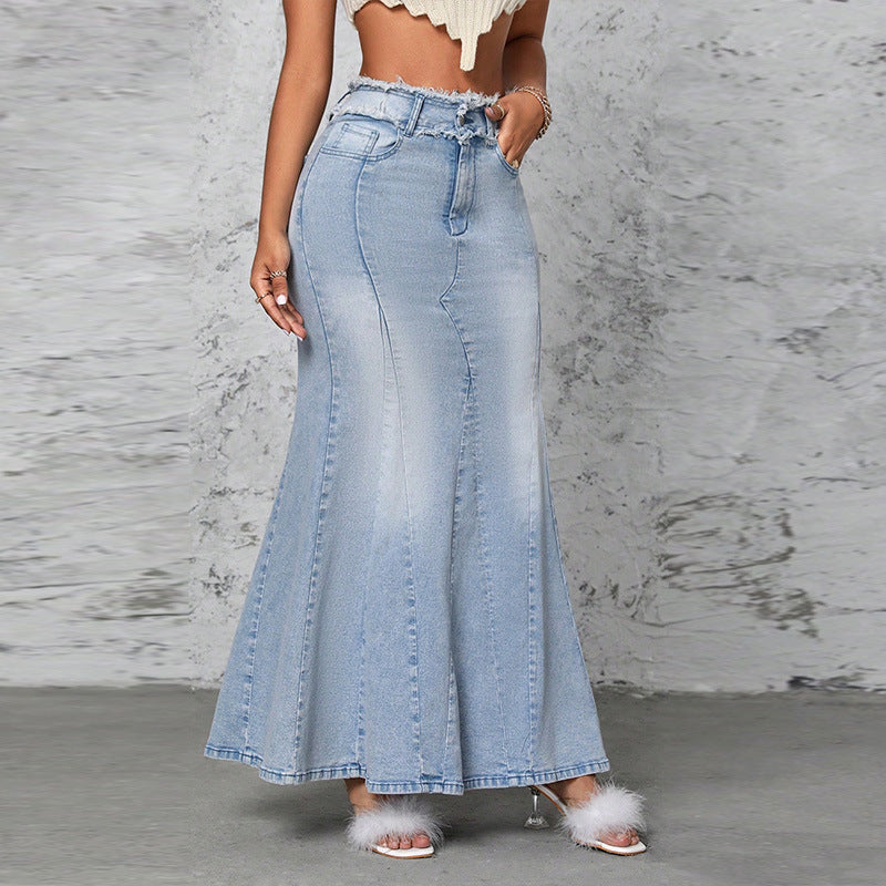 🖤 Sounaya – Robe en Denim Femme Casual
