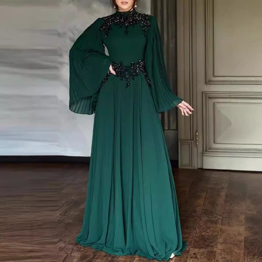 ✨ Nafatou – Robe Orientale Élégante  🌙🖤