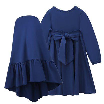 Girls' Fashion Special Dress Headscarf Suit