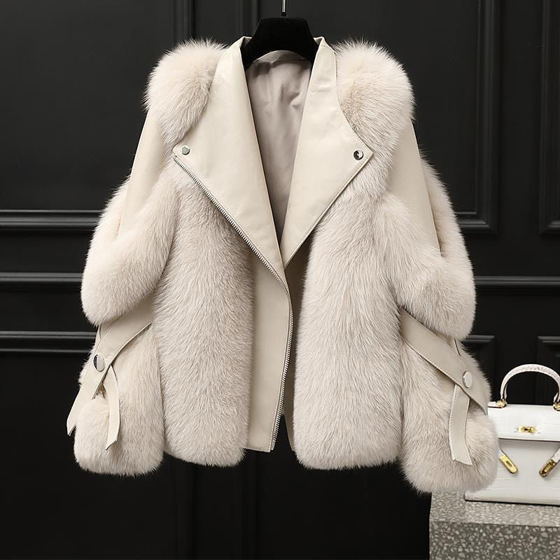 Amahle – Manteau Royal en Laine et Fourrure