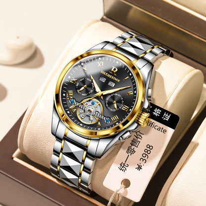 ⌚ KÉBA – Montre Automatique Prestige Homme Or & Acier 💼✨