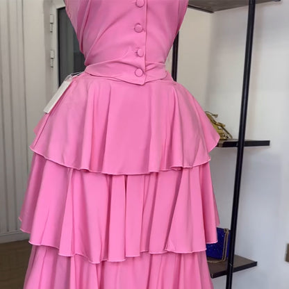 💖 Biba – Ensemble Évasé Glamour & Haut Dos Nu