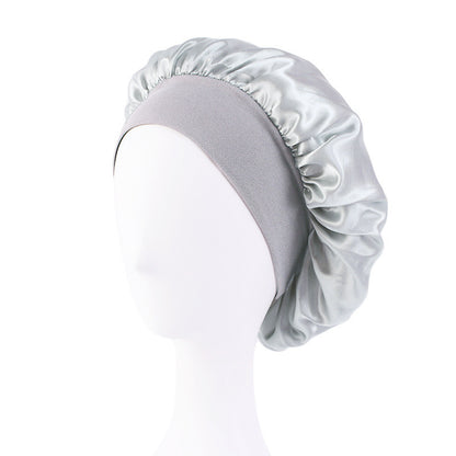 KALY – Bonnet Large Bord Satiné et Élastique