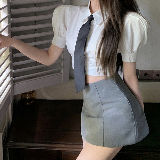 Women's Summer Waist Tight Cropped Top
