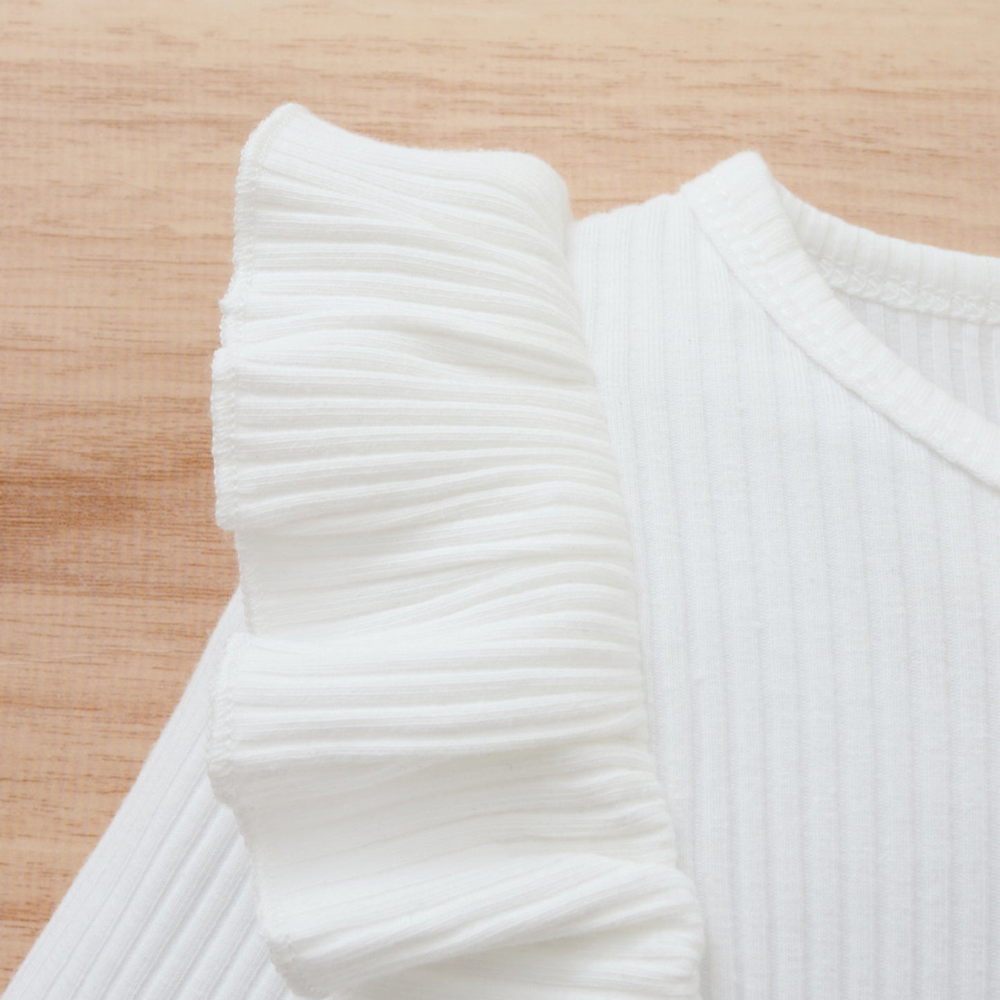 🎀 Ensemble Chic Fille – Haut Côtelé & Jupe Nœud