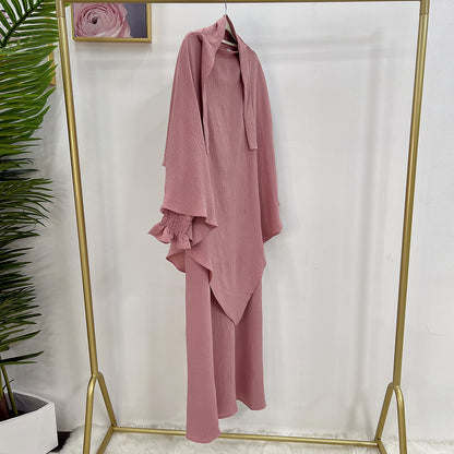 👑 Robe Kaftan  Aïssata  avec Voile Assorti