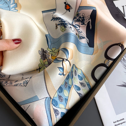 Céleste Foulard Carré Soie