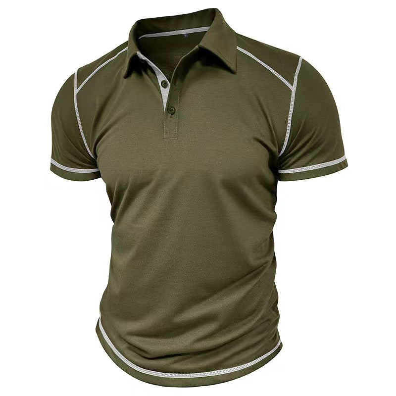 Polo Bicolore Col Revers Homme