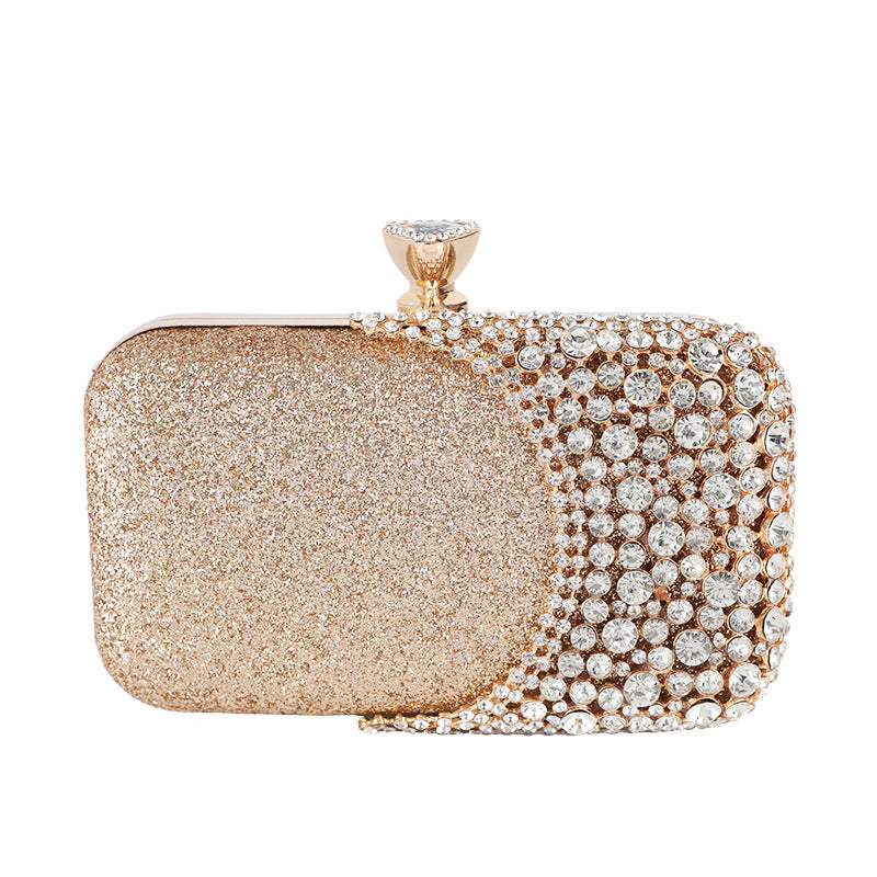 Sac De Soirée Ovale Strass Alliage Femme