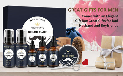 🪵 NOVTWENTY – Pogonotomy Moussa Set – Complete Beard Care Kit