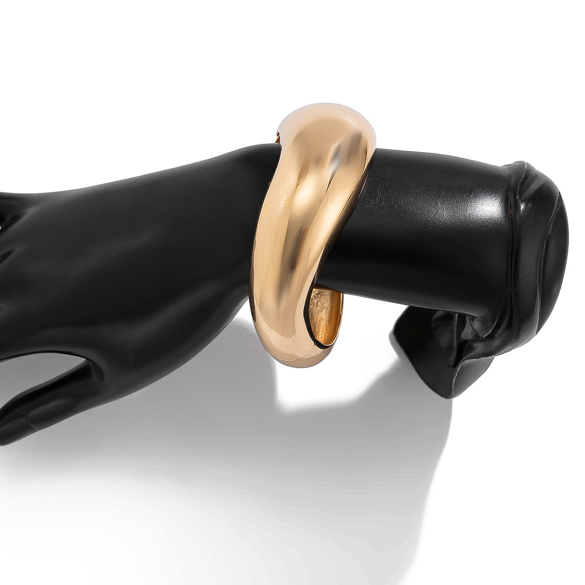 Aria Bracelet Métal Plissé Design Anneau Torsadé