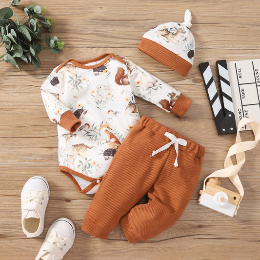 Spring And Autumn Infant Toddler Baby Leisure Cute Rompers Suit