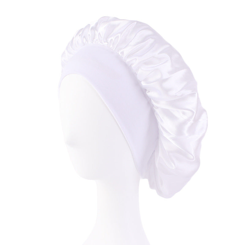 KALY – Bonnet Large Bord Satiné et Élastique