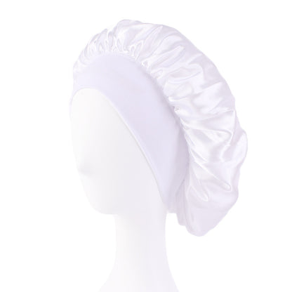 KALY – Bonnet Large Bord Satiné et Élastique
