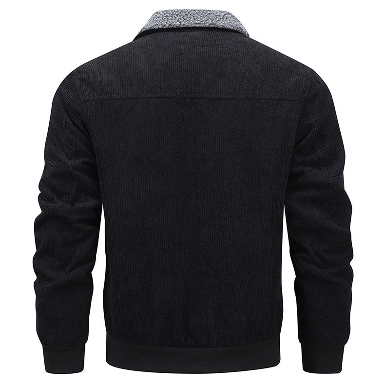 Taye – Veste Hiver Épaissie en Coton à Col Revers