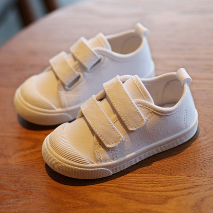 Spring New Children's Canvas Shoes Girls White Shoes