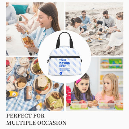 Black Handy Crossbody Insulated Lunch Bag