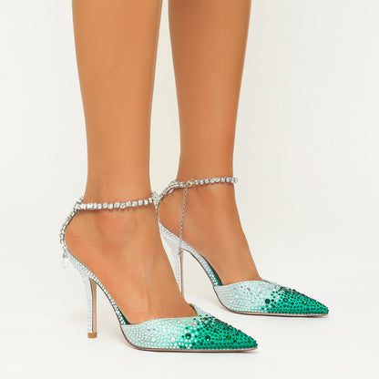 Escarpins Cristal Féerique Satin