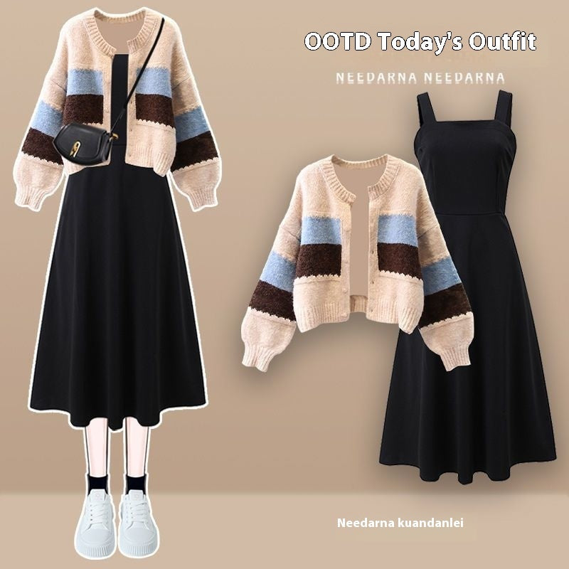 👑 Valvy 👑 Ensemble Tricot Élégance 2 Pièces