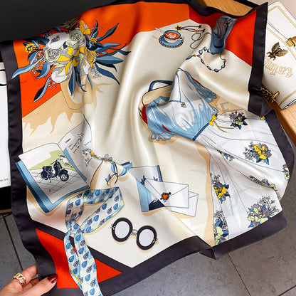 Céleste Foulard Carré Soie