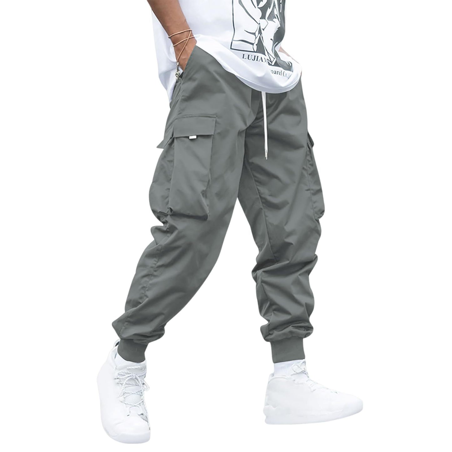 🔥 Kaolan – Pantalon Cargo Multi-Poches Homme Streetwear