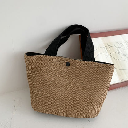 Woven Bucket Bag – Summer Beach Style
