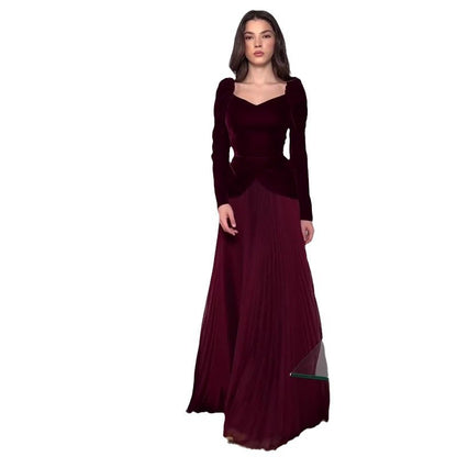 Scarlett Robe Longue Faux Deux-Pièces