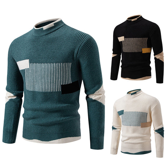 Tayor – Pull Homme Tendance Multicolore 🍃🖤
