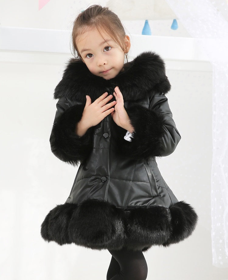 Yarima – Manteau d’Hiver Mi-long pour Filles