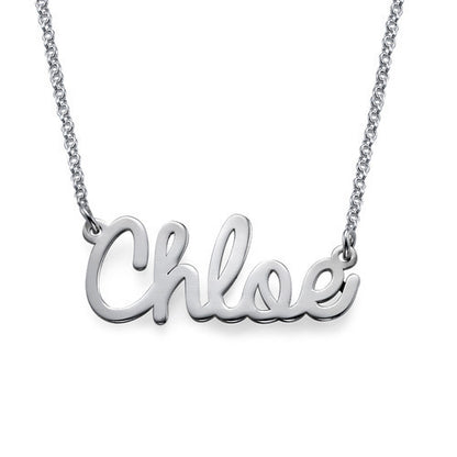 Fashion sterling silver letter name necklace