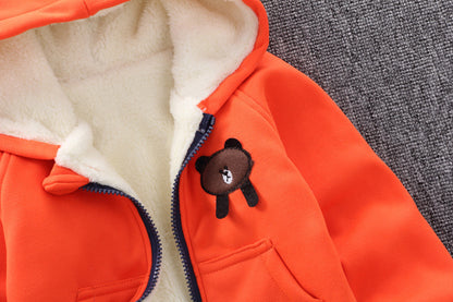 🦁 Luma – Veste Douillette Enfant Automne/Hiver