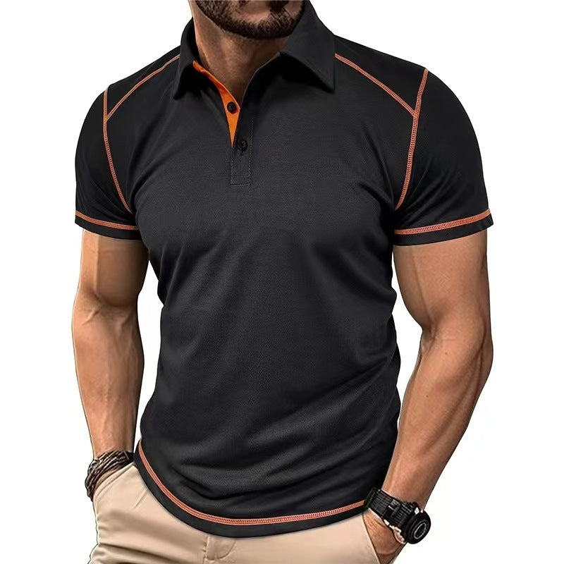 Polo Bicolore Col Revers Homme