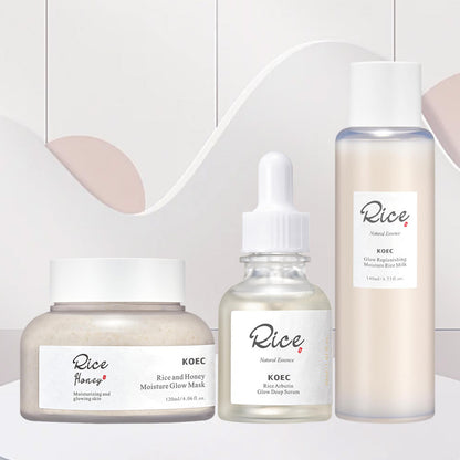 Coffret de Soin Visage KOEC au Miel et Riz - 3 Pièces