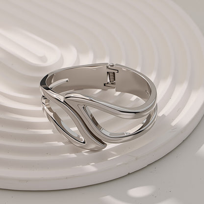 Raven Bracelet Ouvert Large Punk Luxe Léger