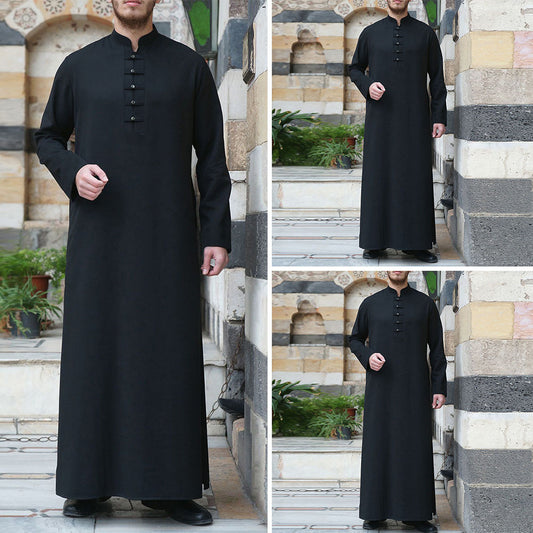 🖤 Robe Homme – Idris Noir